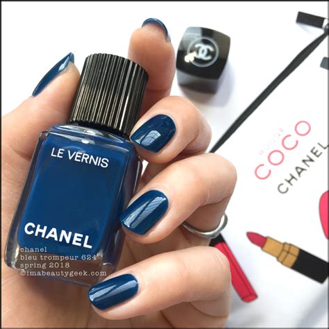 chanel 624 bleu trompeur|CHANEL LE VERNIS SPRING 2018 SWATCHES .